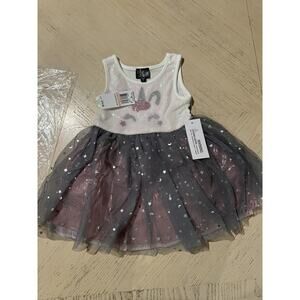 Pink & violet Brand Girls Dress Size 2 pink